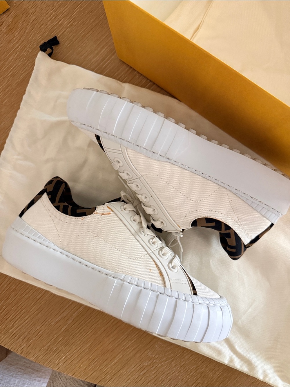 Fendi Canvas Sneakers